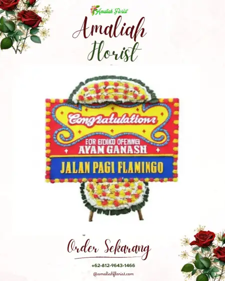 Sewa Papan Bunga Sagerat Weru Satu